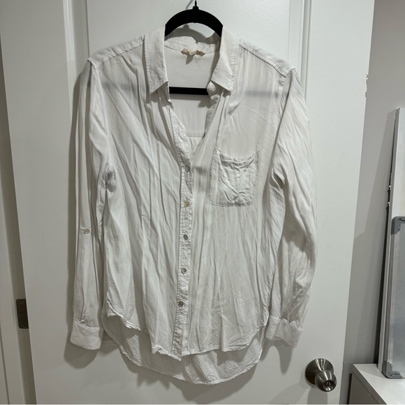 Jane and Delancey Tops - super soft white button down